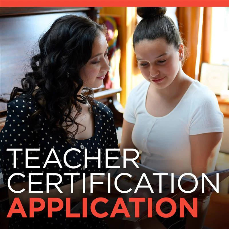 Teacher Certification Application One Time
